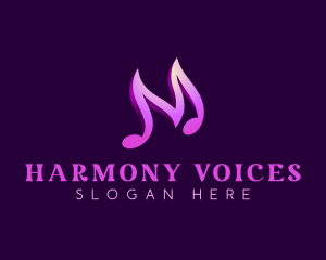 Choir - Musical Note Melody logo design
