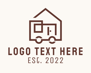 Tiny House - Trailer House Cabin logo design