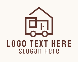 Trailer House Cabin  Logo