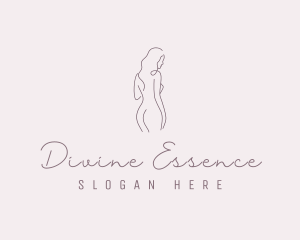 Sexy Naked Female Goddess logo design