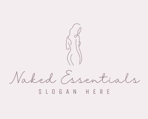 Sexy Naked Female Goddess logo design