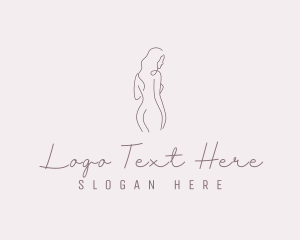 Lingerie - Sexy Naked Female Goddess logo design
