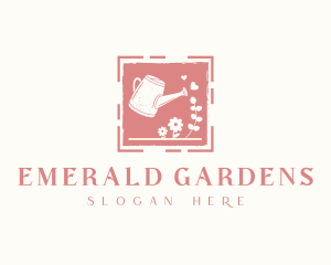 Garden Watering Can logo design