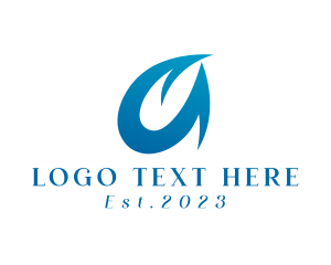 Organization - Aqua Resort Letter A logo design