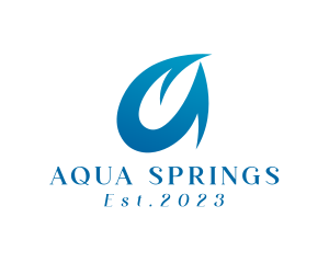 Aqua Resort Letter A  logo design