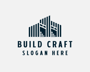 Factory Warehouse Building logo design