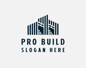 Factory Warehouse Building logo design