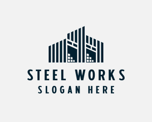 Factory Warehouse Building logo design