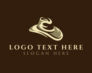 Cowboy - Fashion Fedora Hat logo design