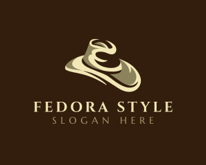 Fashion Fedora Hat logo design