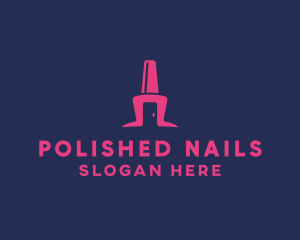 Nail - Pink Nail Spa logo design