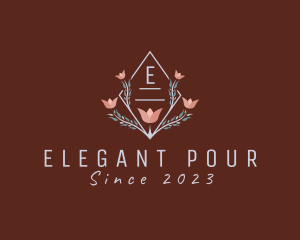 Elegant Flower Boutique logo design