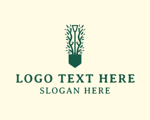 Landscaper - Landscaping Garden Shovel logo design