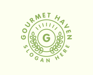 Green Laurel Organic Gourmet  logo design