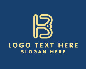 Business Solutions - Modern Letter B Style logo design