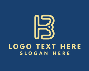 Business Solutions - Generic Business Letter B logo design