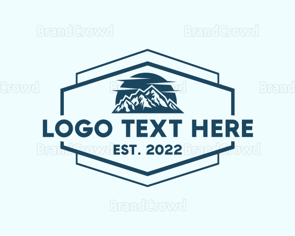 Mountain Travel Camping Logo