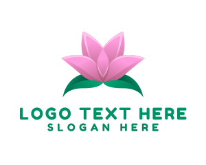 Leaf - Lotus Flower Wellness logo design