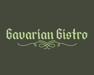 German - Elegant Gothic Script logo design