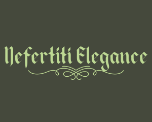 Elegant Gothic Script logo design