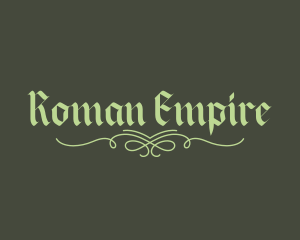 Roman - Elegant Gothic Script logo design