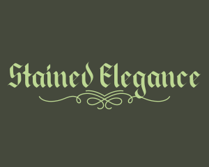 Elegant Gothic Script logo design