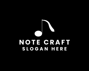 Note - Musical Note Necktie logo design