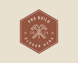 Carpentry Hammer Industrial logo design