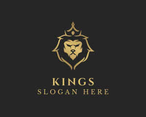 Lion King Crown logo design