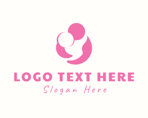 Friend - Mother Child Hug logo design