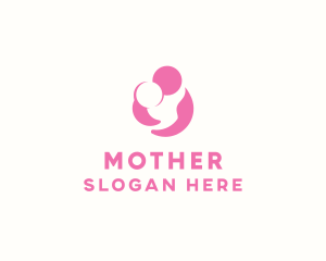 Mother Child Hug logo design