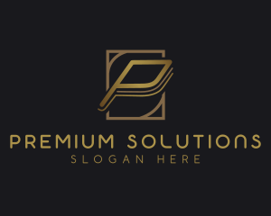 Premium Corporate Letter P logo design