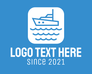 Sea - Sea Boat App logo design