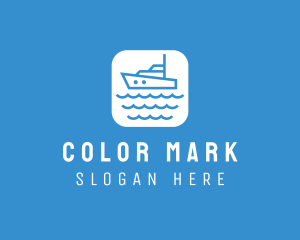 Marine Sailboat App logo design