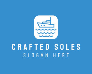 Marine Sailboat App logo design