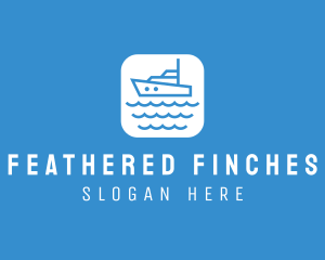 Marine Sailboat App logo design