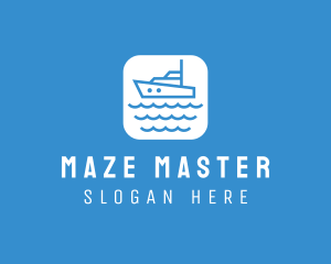 Marine Sailboat App logo design