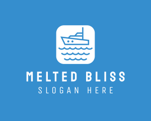 Marine Sailboat App logo design