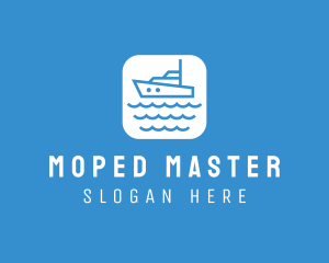 Marine Sailboat App logo design