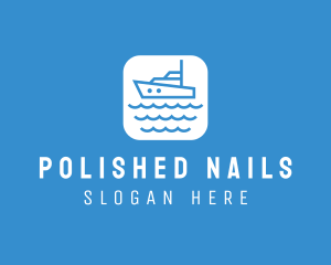 Marine Sailboat App logo design