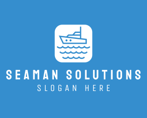 Seaman - Marine Sailboat App logo design