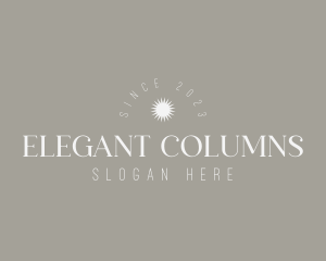 Elegant Sun Brand logo design