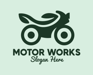 Motor - Green Eco Bike logo design