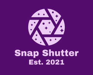 Shutter - Purple Shutter Space logo design