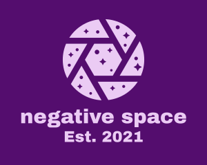 Purple Shutter Space logo design