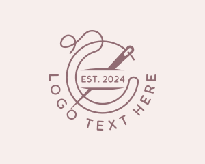 Etsy - Fashion Tailoring Needle logo design