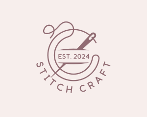 Needle - Fashion Tailoring Needle logo design