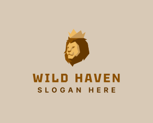 Luxury Wild Lion  logo design