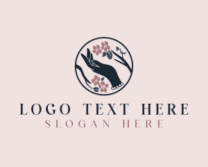 Hand - Flower Bloom Boutique logo design