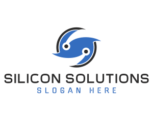 Silicon - Tech Letter S logo design